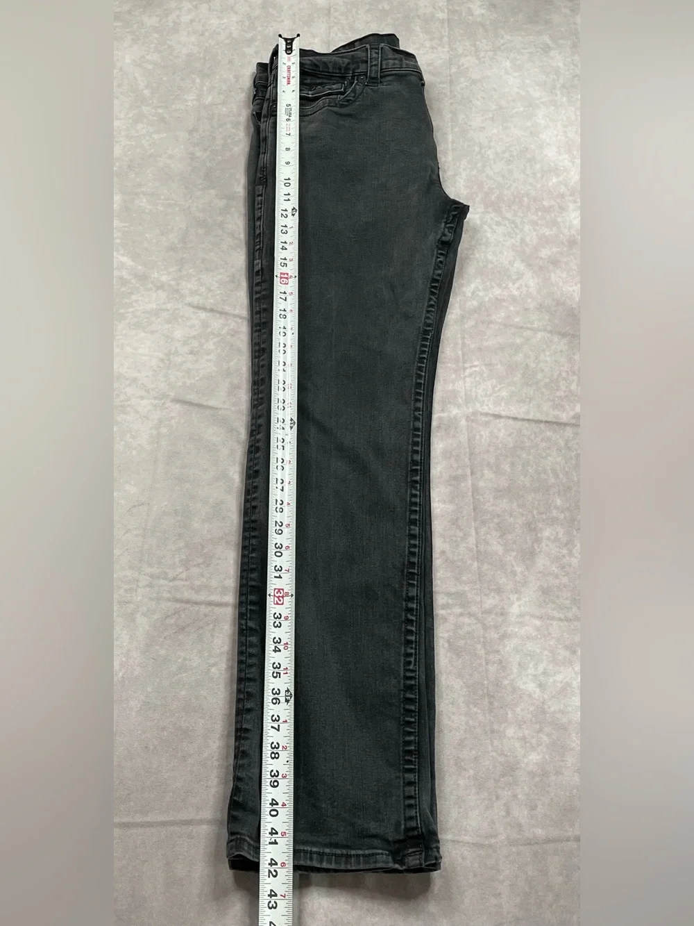 True Religion Ricky Jeans Mens Size 33 Black Back Flap Pocket Relaxed Straight